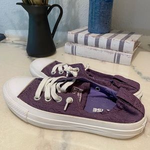 Purple slip on converse